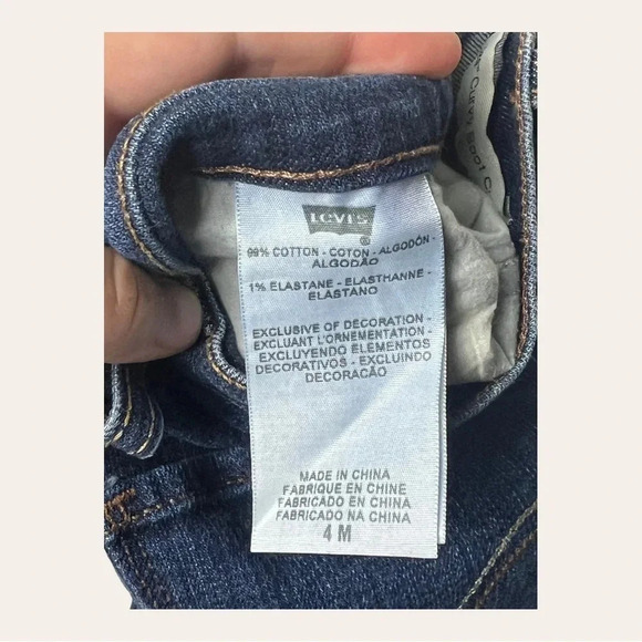 Women’s LEVI’S 529 CURVY BOOTCUT DENIM JEANS‎ SIZE 4M MEDIUM/DARK WASH IN COLOR - Picture 6 of 10